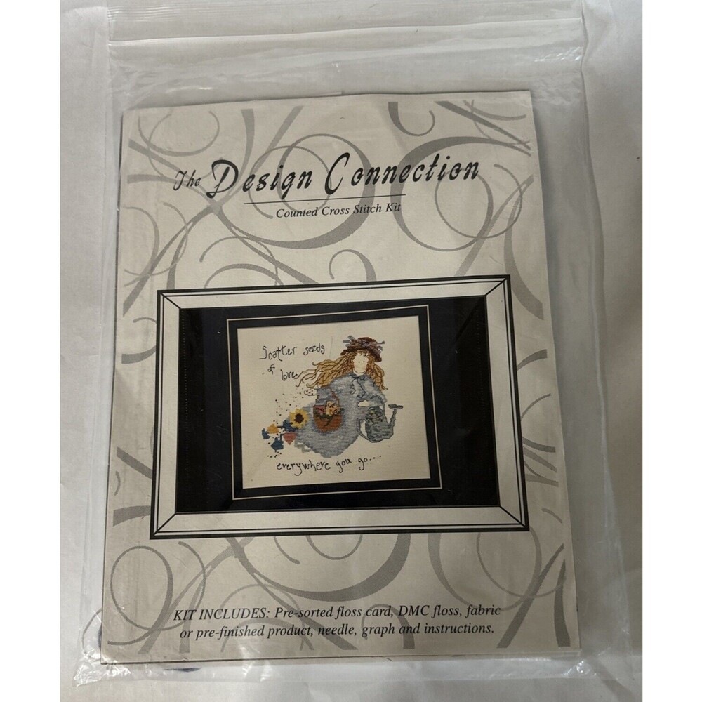 The Design Connection Scatter Seeds Counted Cross Stitch Kit #K7-242 New